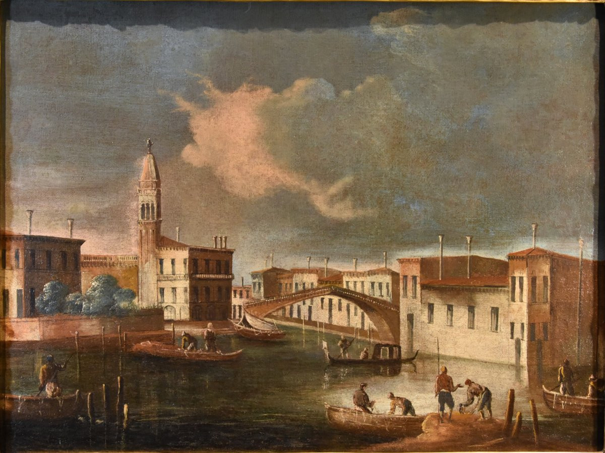 Francesco Tironi (venice, Circa 1745 - 1797), View Of Venice With The Church Of S. Geremia-photo-1