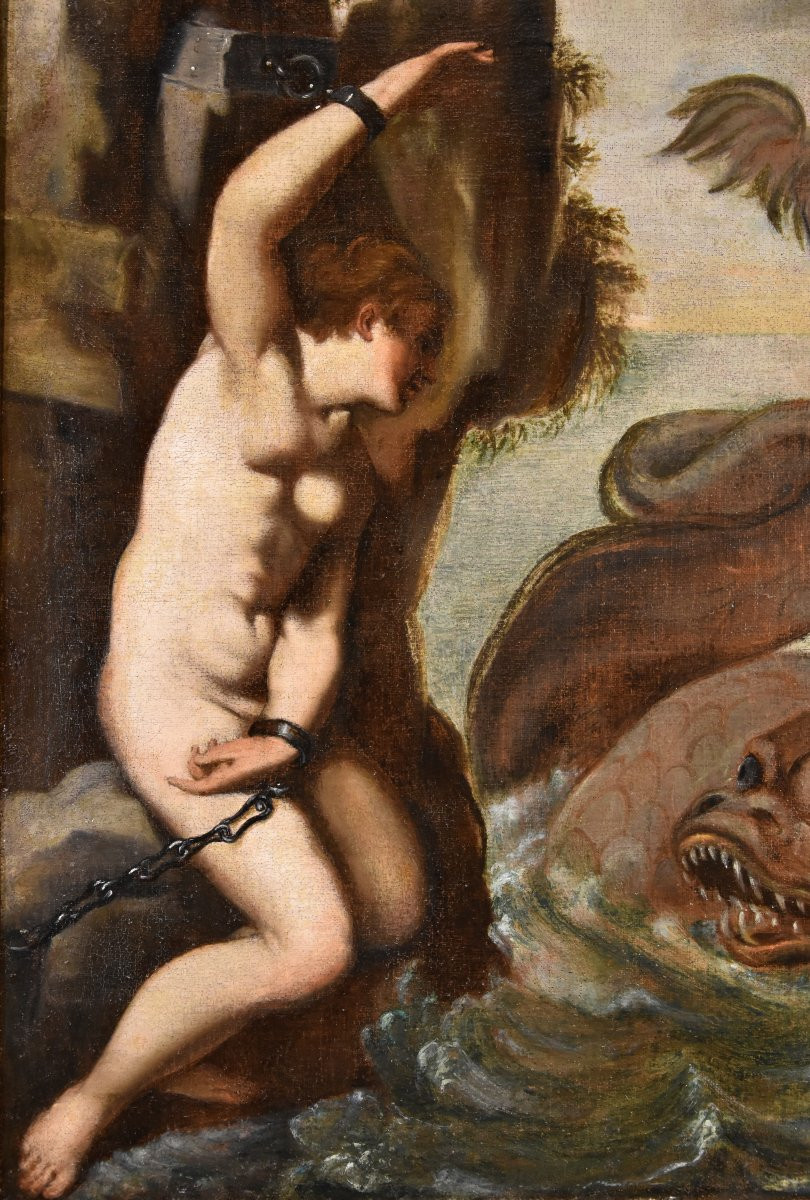 Andromeda And The Sea Monster, Agostino Carracci (1557-1602) Circle Of-photo-4