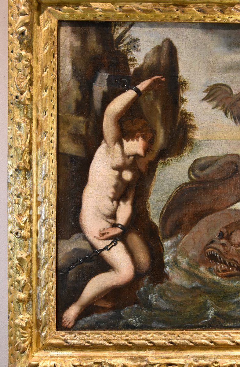 Andromeda And The Sea Monster, Agostino Carracci (1557-1602) Circle Of-photo-3
