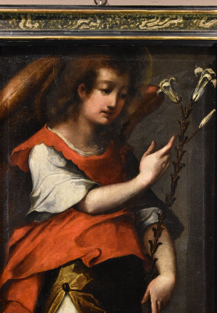 Ange de l'Annonciation, Peintre toscan du XVIIe siècle-photo-1