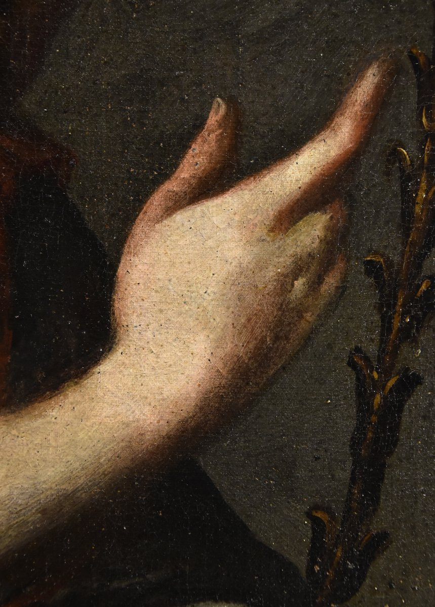 Ange de l'Annonciation, Peintre toscan du XVIIe siècle-photo-3