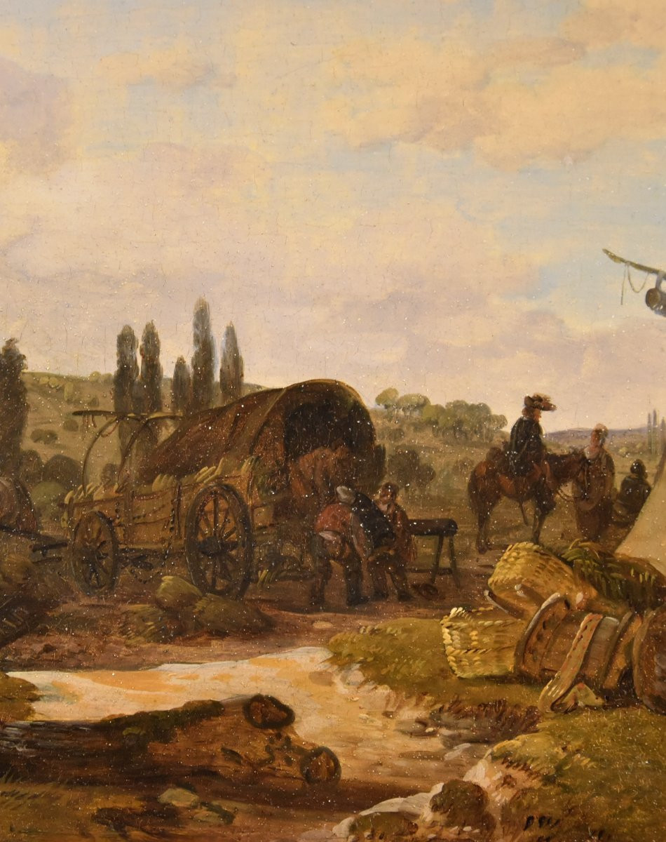 Claude Michel Duplessis (actif à Versailles de 1791 à 1799), Paire de peintures-photo-1