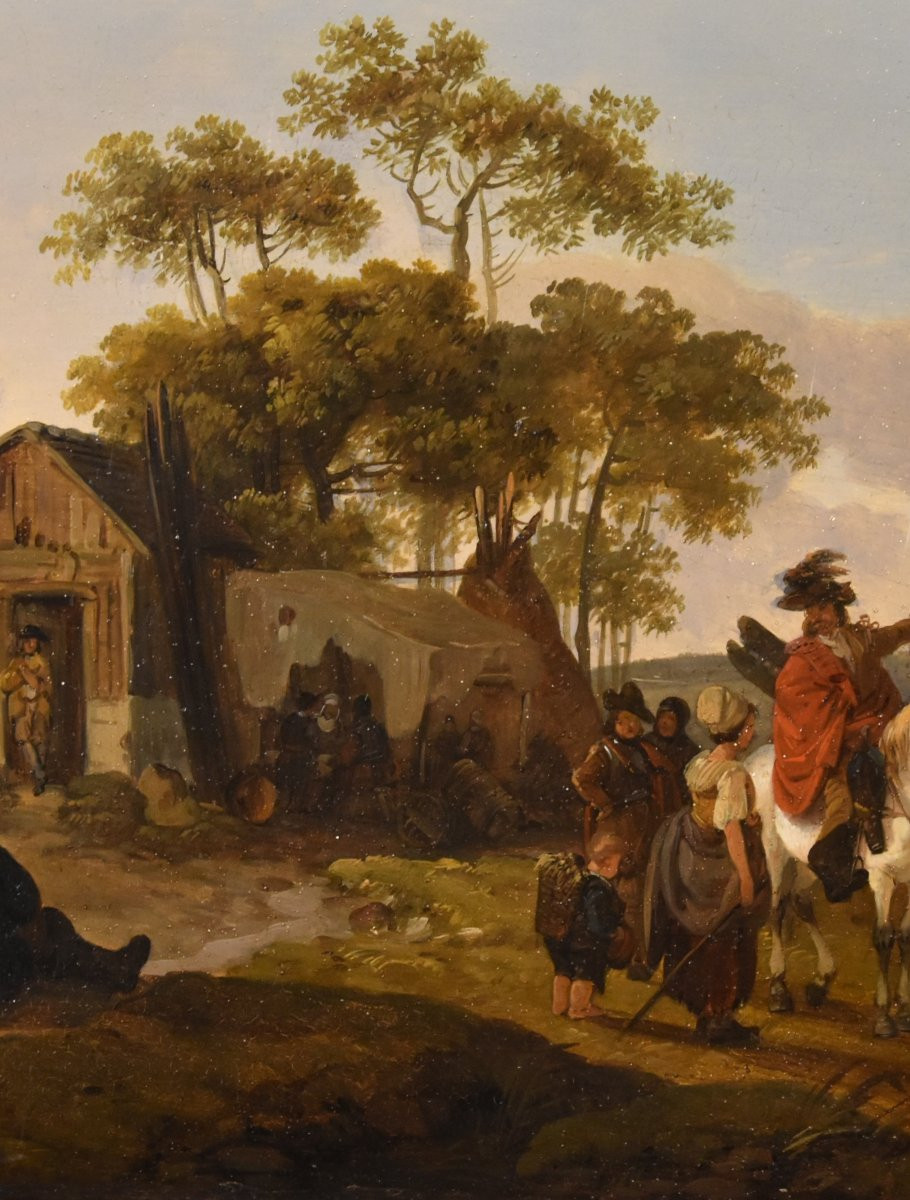 Claude Michel Duplessis (actif à Versailles de 1791 à 1799), Paire de peintures-photo-3