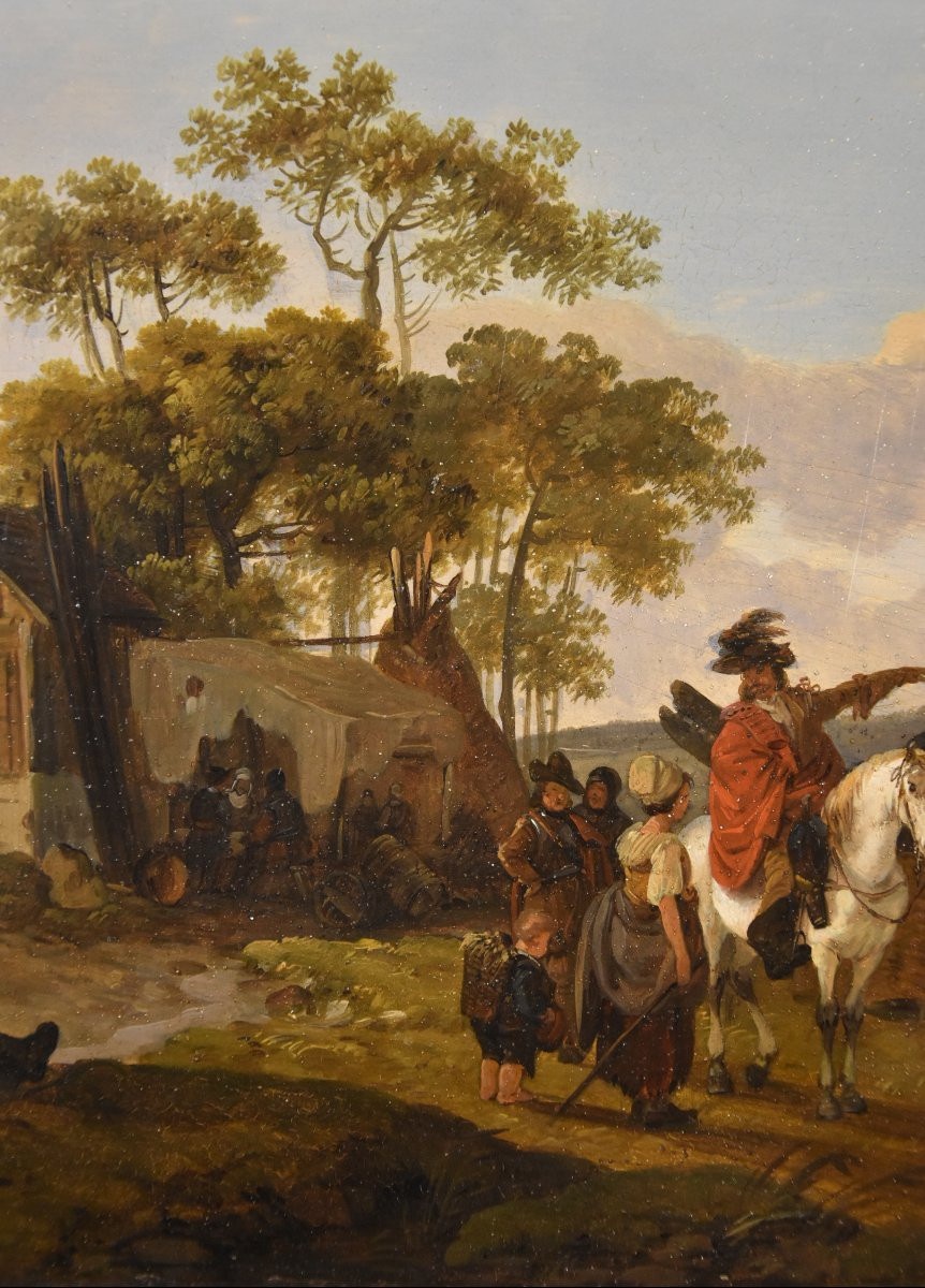 Claude Michel Duplessis (actif à Versailles de 1791 à 1799), Paire de peintures-photo-4