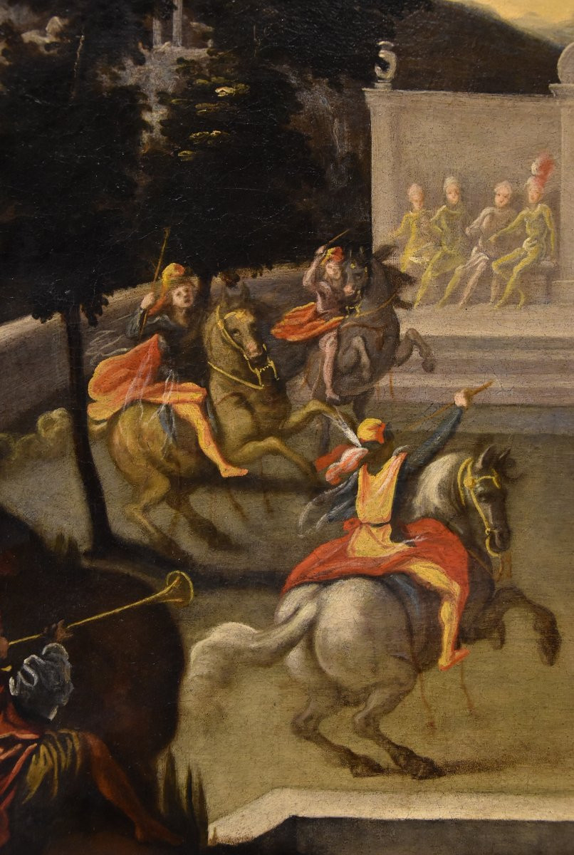 Renaissance Garden With Knightly Festival, Isaac De Moucheron (amsterdam 1667 - 1744) Circle-photo-5