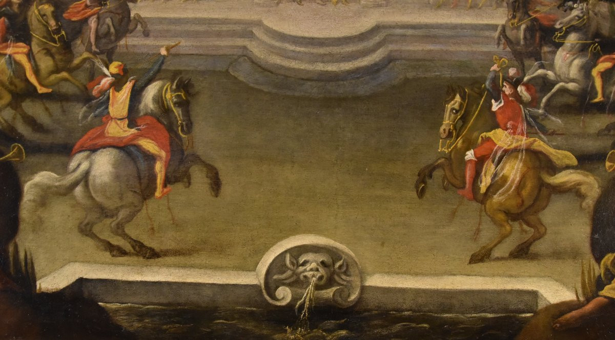 Renaissance Garden With Knightly Festival, Isaac De Moucheron (amsterdam 1667 - 1744) Circle-photo-6