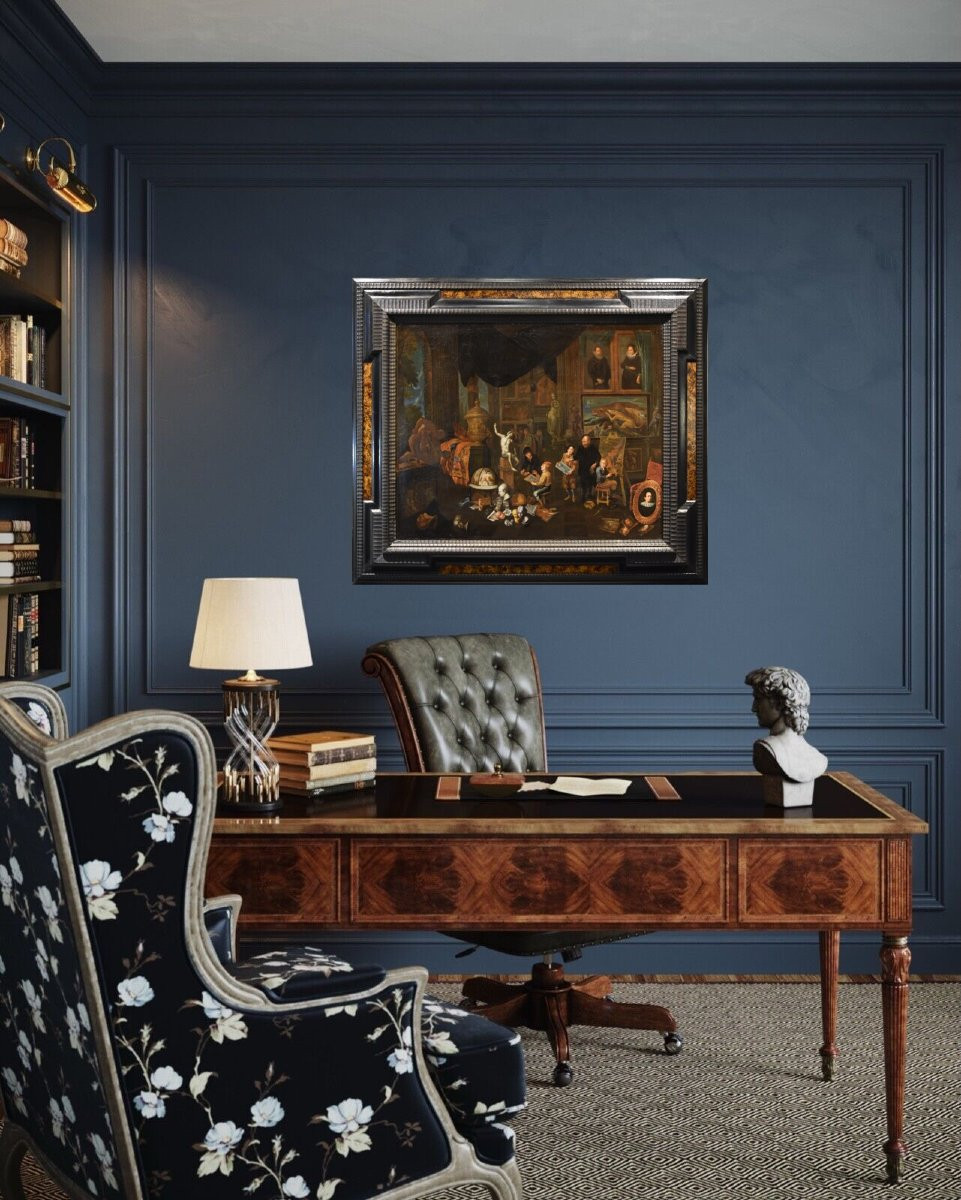 L'atelier de l'artiste, Gerard Thomas (Anvers 1663-1720) Attribuable-photo-4