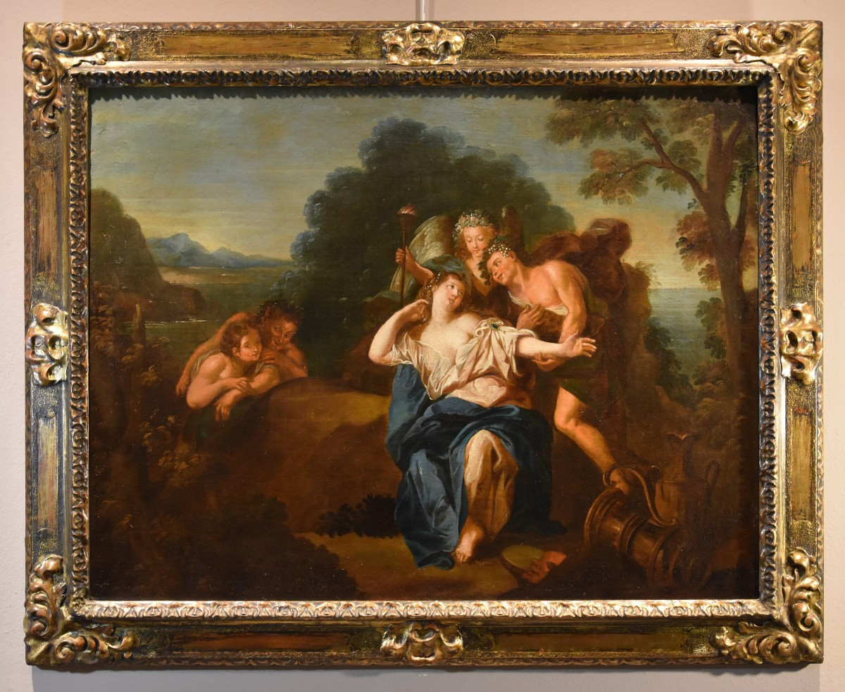 Dionysos et Ariane sur l'île de Naxos,  Antoine Coypel (Paris 1661 - 1722) Atelier 