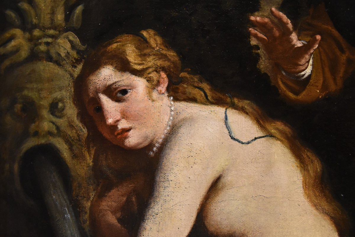 Susanna And The Old Men, Painter Active In Rome In The Early 17th Century-photo-3