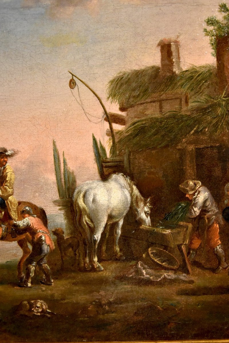 Simon Johannes Van Douw (anvers 1630 - 1677), Le Reste d'Un Chevalier-photo-4