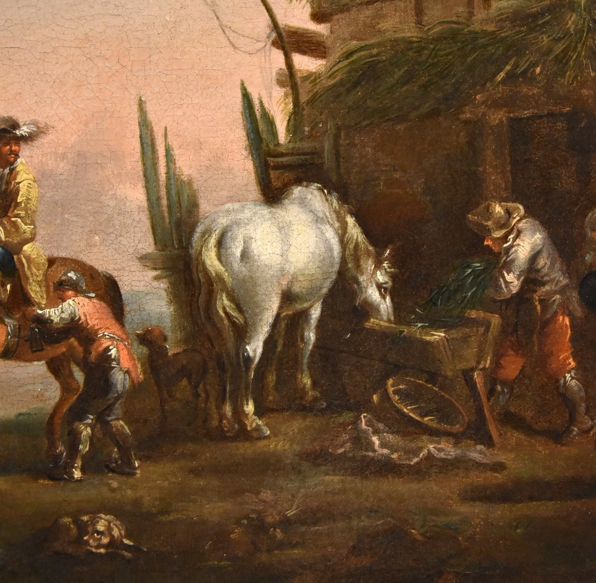 Simon Johannes Van Douw (anvers 1630 - 1677), Le Reste d'Un Chevalier-photo-1