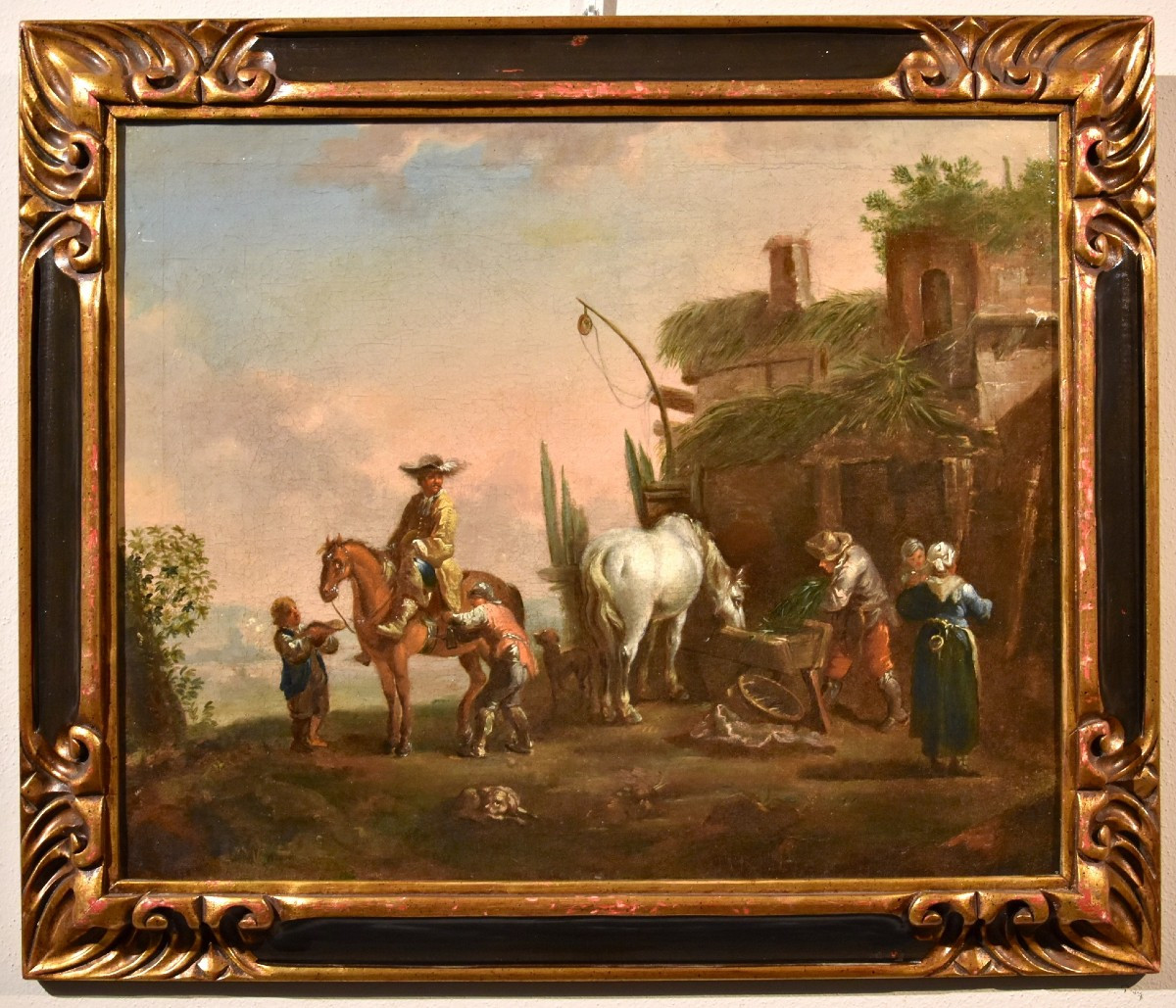 Simon Johannes Van Douw (anvers 1630 - 1677), Le Reste d'Un Chevalier