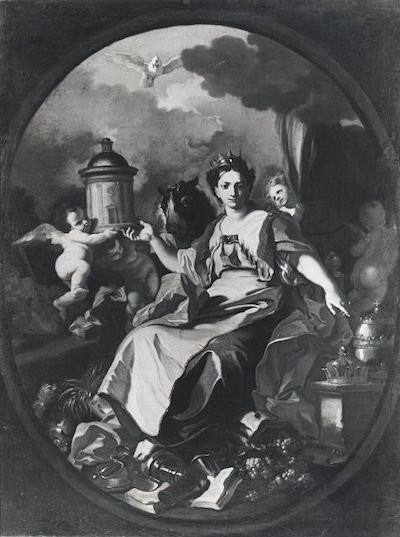 l'Allégorie De l'Europe, Francesco Solimena (naples 1657 - 1747) Atelier/cercle-photo-1