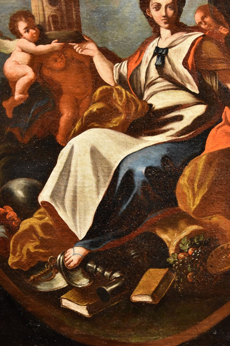 l'Allégorie De l'Europe, Francesco Solimena (naples 1657 - 1747) Atelier/cercle-photo-4