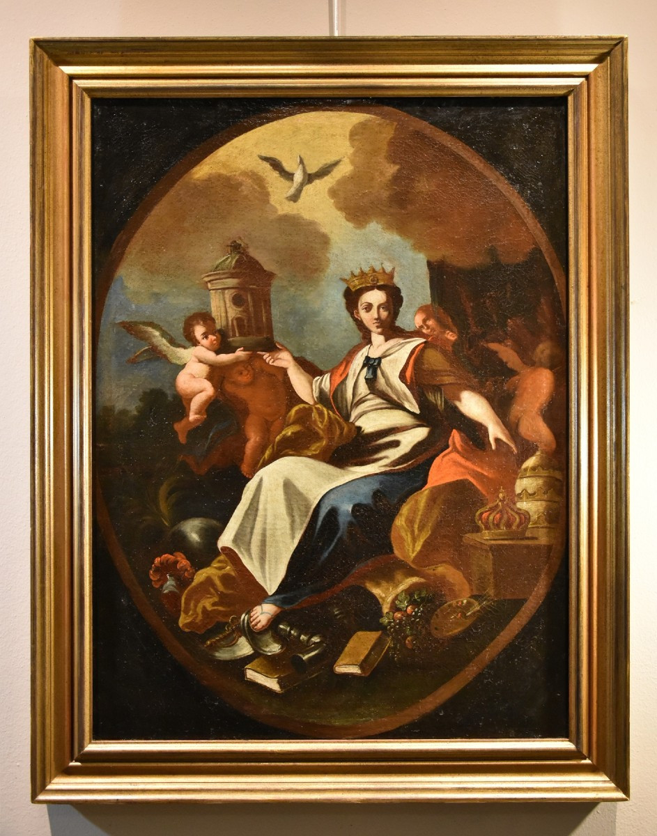 l'Allégorie De l'Europe, Francesco Solimena (naples 1657 - 1747) Atelier/cercle
