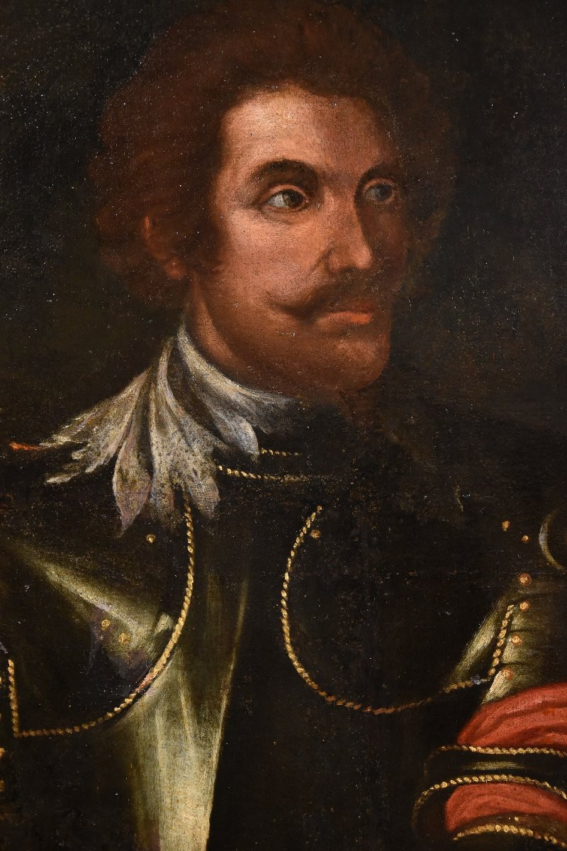 Portrait Of A Gentleman In Armor, Giovanni Bernardo Carbone (genoa, 1616 - 1683) Workshop-photo-6