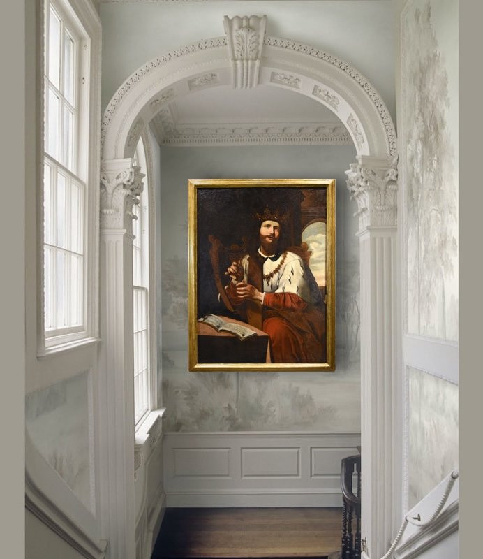 King David Playing The Harp, Ignatius De Ríes (seville, 1612 - 1661) Attributable-photo-4