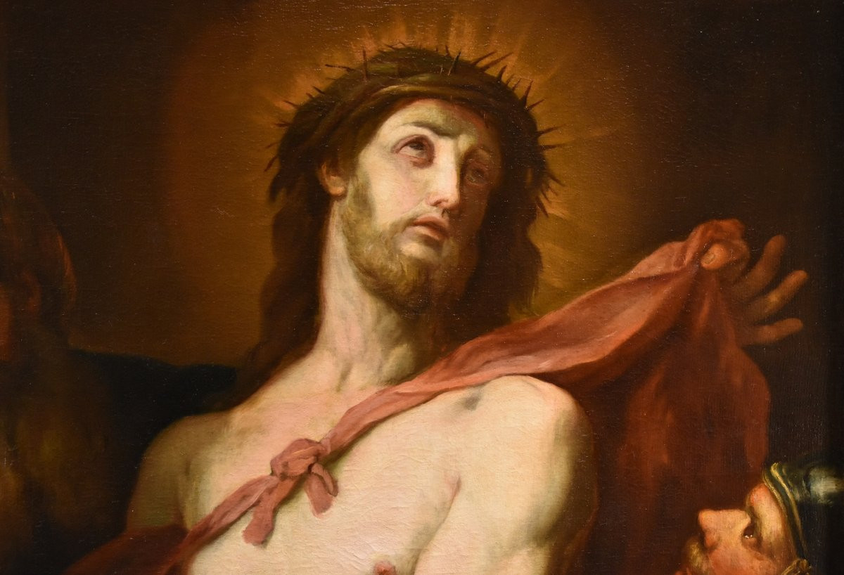 Ecce Homo, Workshop Of Valerio Castello (genoa, 1624 - Genoa, 1659)-photo-3