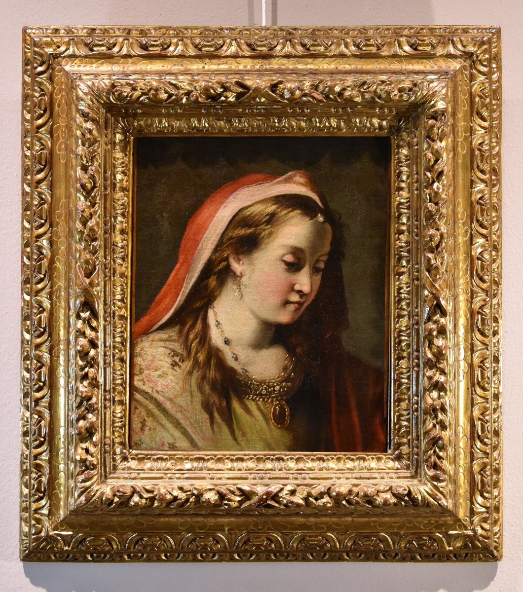 Gaspare Diziani (belluno 1689 - Venice 1767)  Portrait Of A Young Princess (salome?)-photo-2
