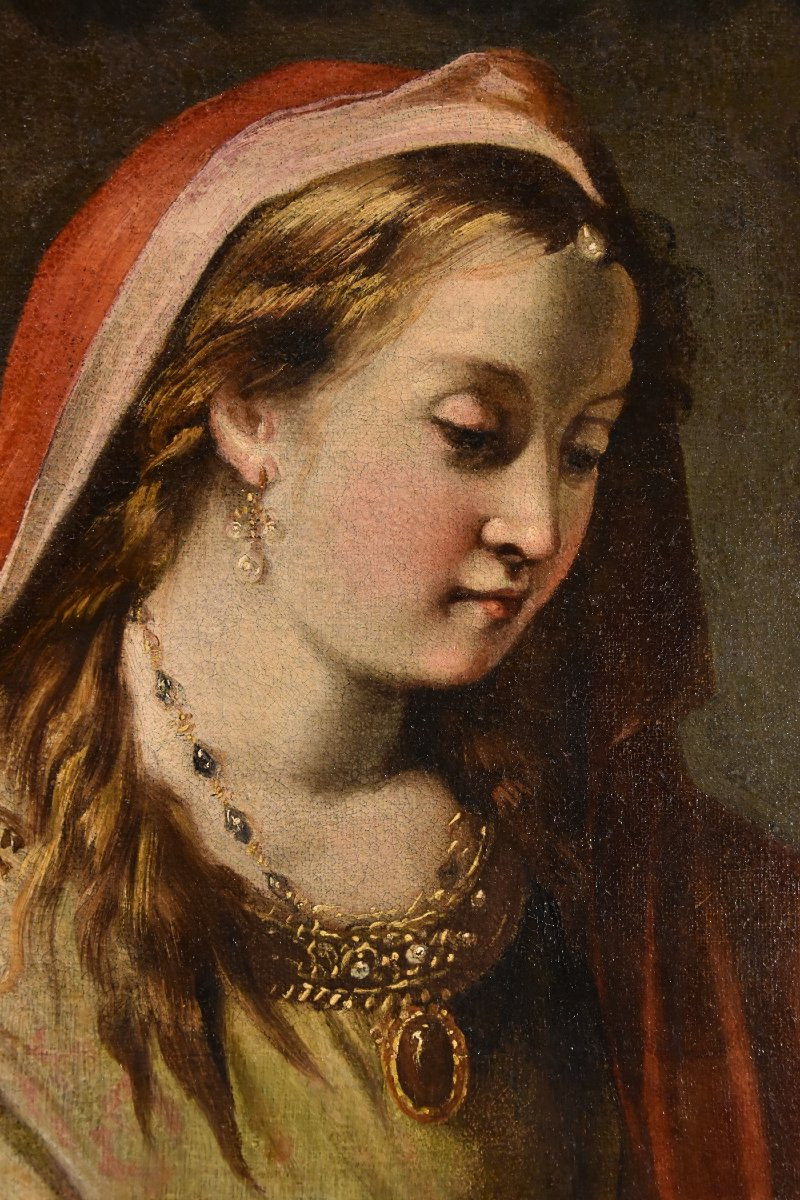 Gaspare Diziani (belluno 1689 - Venice 1767)  Portrait Of A Young Princess (salome?)-photo-4