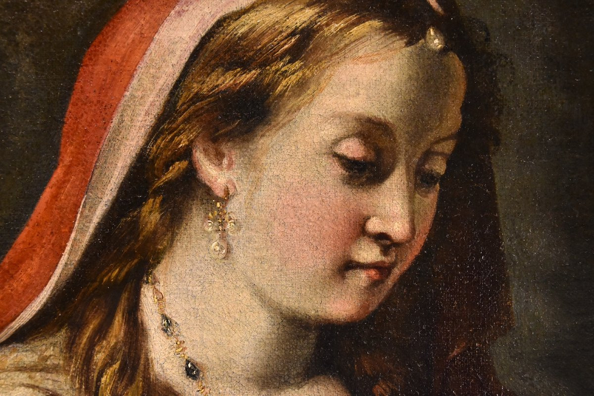 Gaspare Diziani (belluno 1689 - Venice 1767)  Portrait Of A Young Princess (salome?)-photo-5
