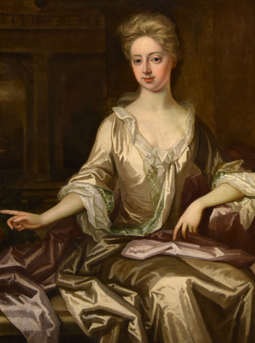 Godfrey Kneller (lübeck 1646 – London 1723), Portrait Of An English Noblewoman-photo-4