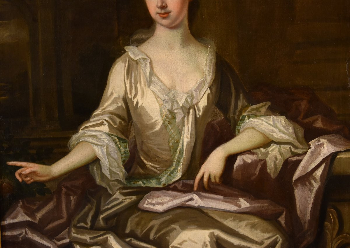 Godfrey Kneller (lübeck 1646 – London 1723), Portrait Of An English Noblewoman-photo-2