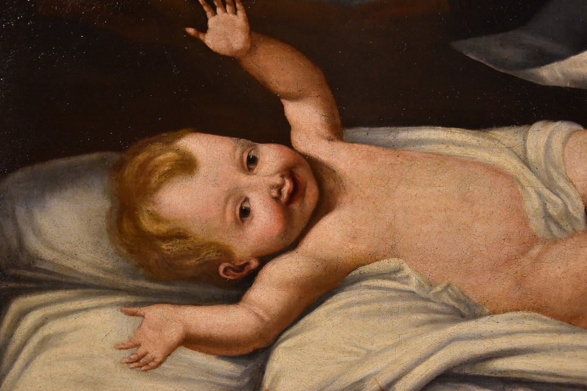 Enfant Jésus, Peintre Lombard Actif Au XVIIe Siècle-photo-2