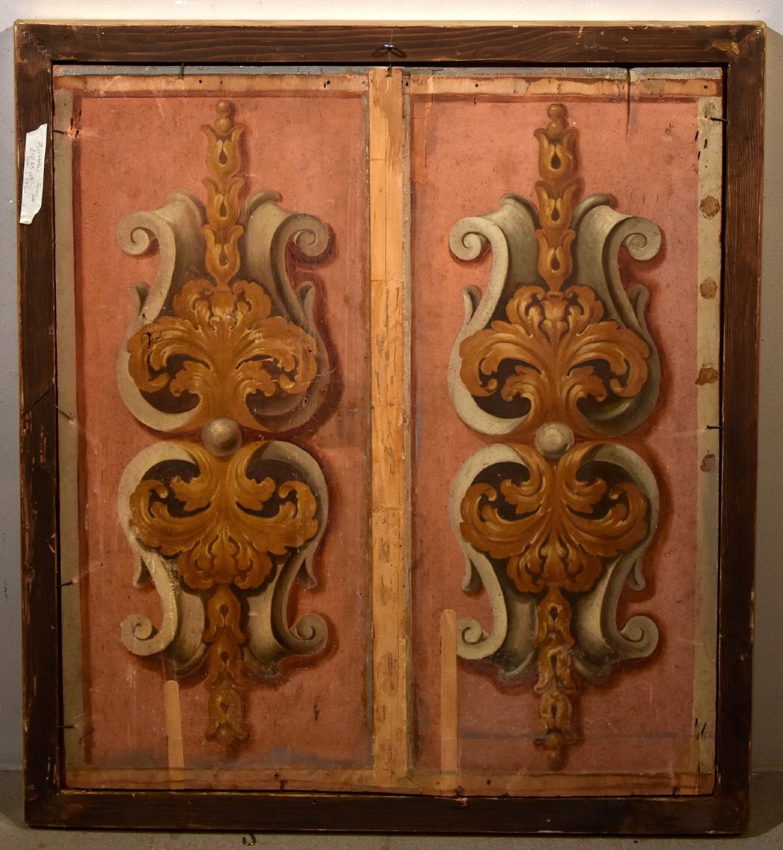 Pair Of Angels With Floral Garland, Carlo Maratta (camerano, 1625 - Rome, 1713) Workshop Of-photo-6