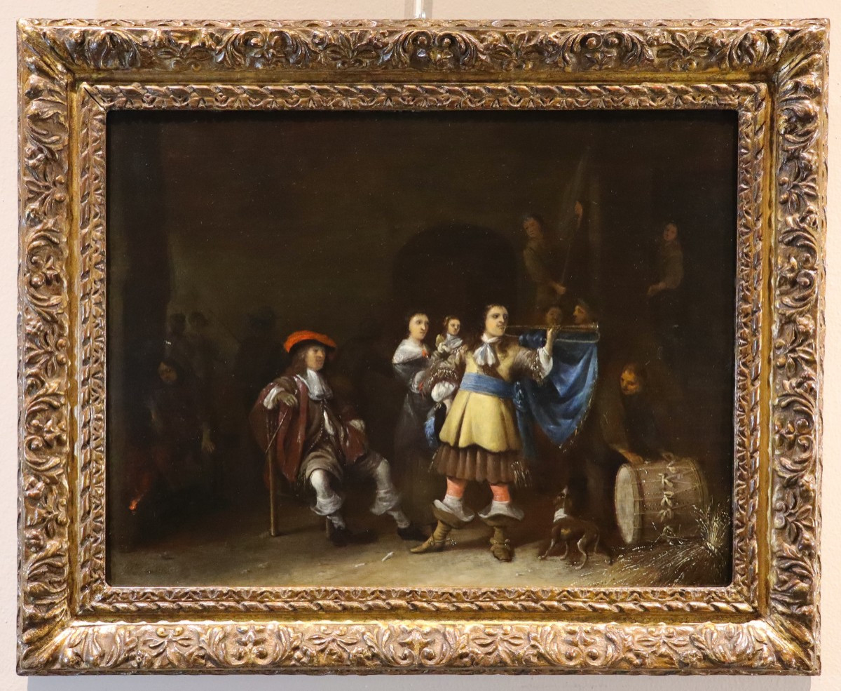 Guards With Bugler, Anthony Palamedesz (delft 1601 - Amsterdam 1673) - Signed And Dated