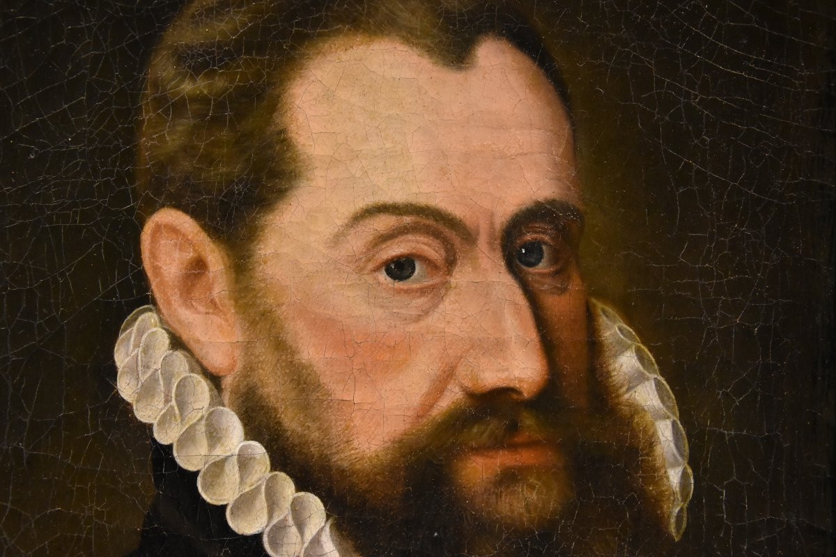 Portrait Of A Gentleman In Renaissance Dress, Frans Pourbus (bruges, 1545 - Antwerp, 1581)-photo-3