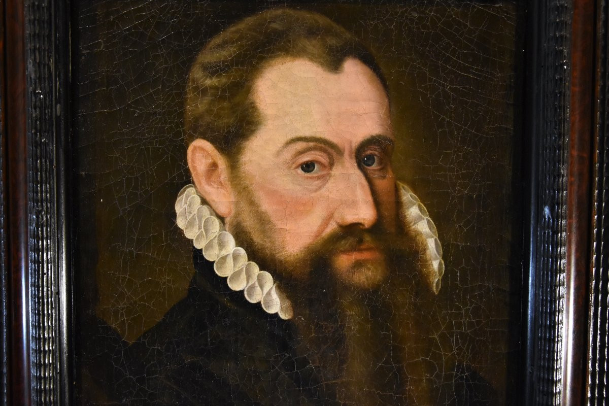 Portrait Of A Gentleman In Renaissance Dress, Frans Pourbus (bruges, 1545 - Antwerp, 1581)-photo-4