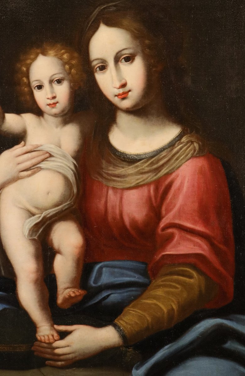 Madonna And Child, Workshop Of Alessandro Allori (florence 1535 - 1607)-photo-7