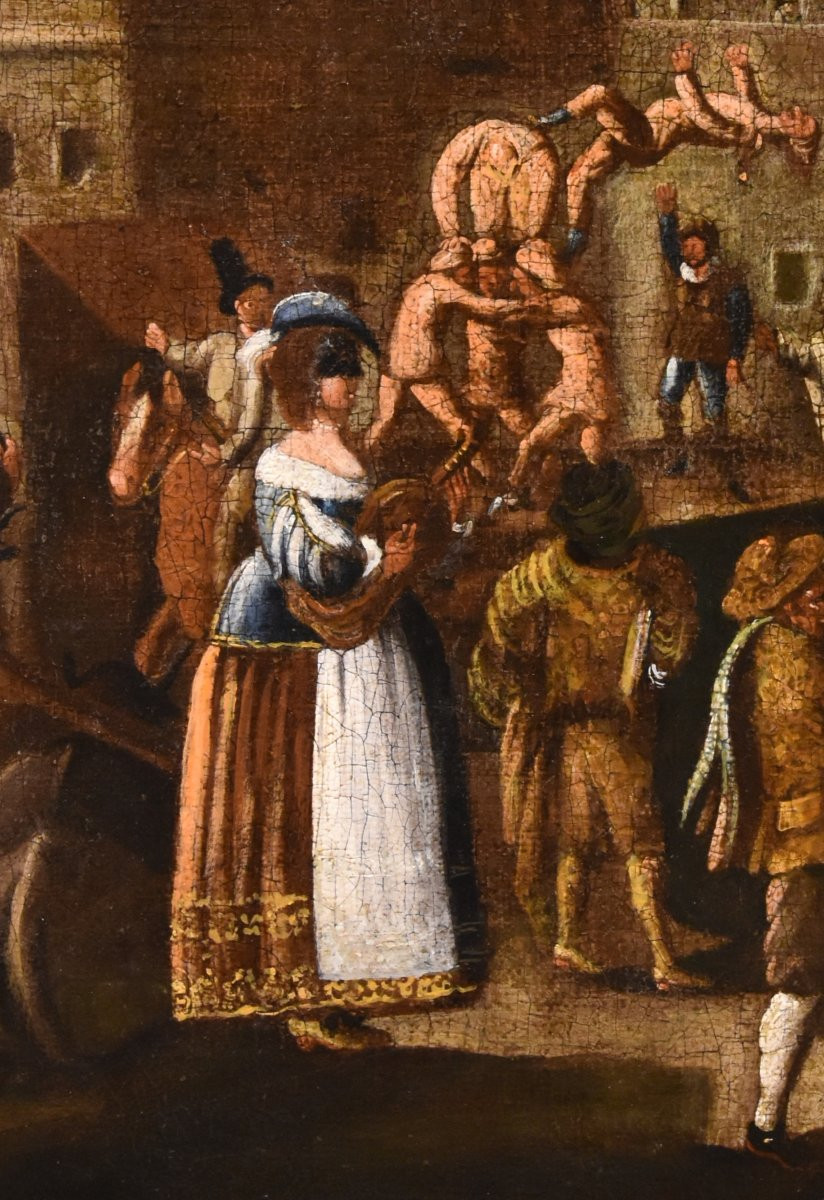 Carnaval à Rome in Piazza Navona, atelier de Michelangelo Cerquozzi (1602 - 1660)-photo-4