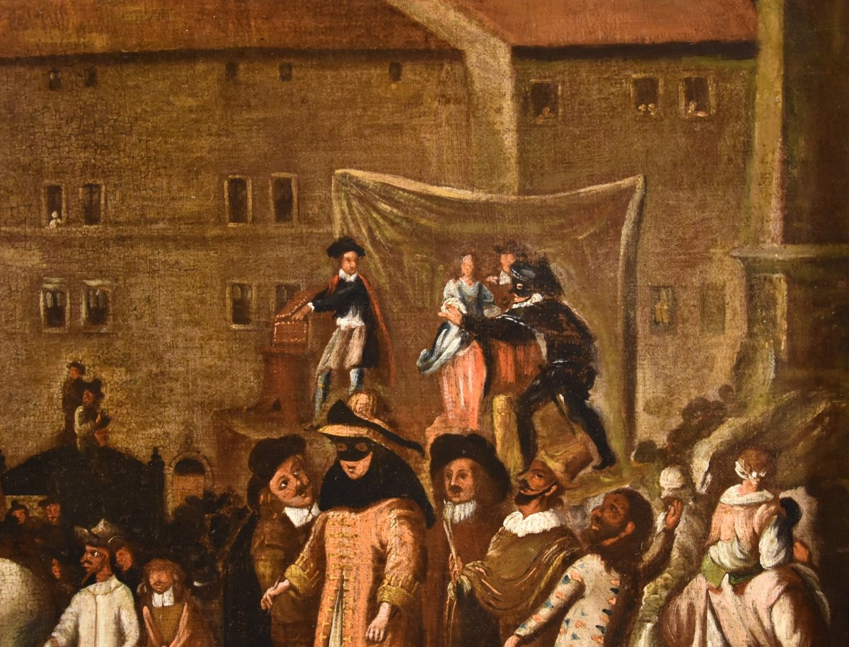 Carnaval à Rome in Piazza Navona, atelier de Michelangelo Cerquozzi (1602 - 1660)-photo-5