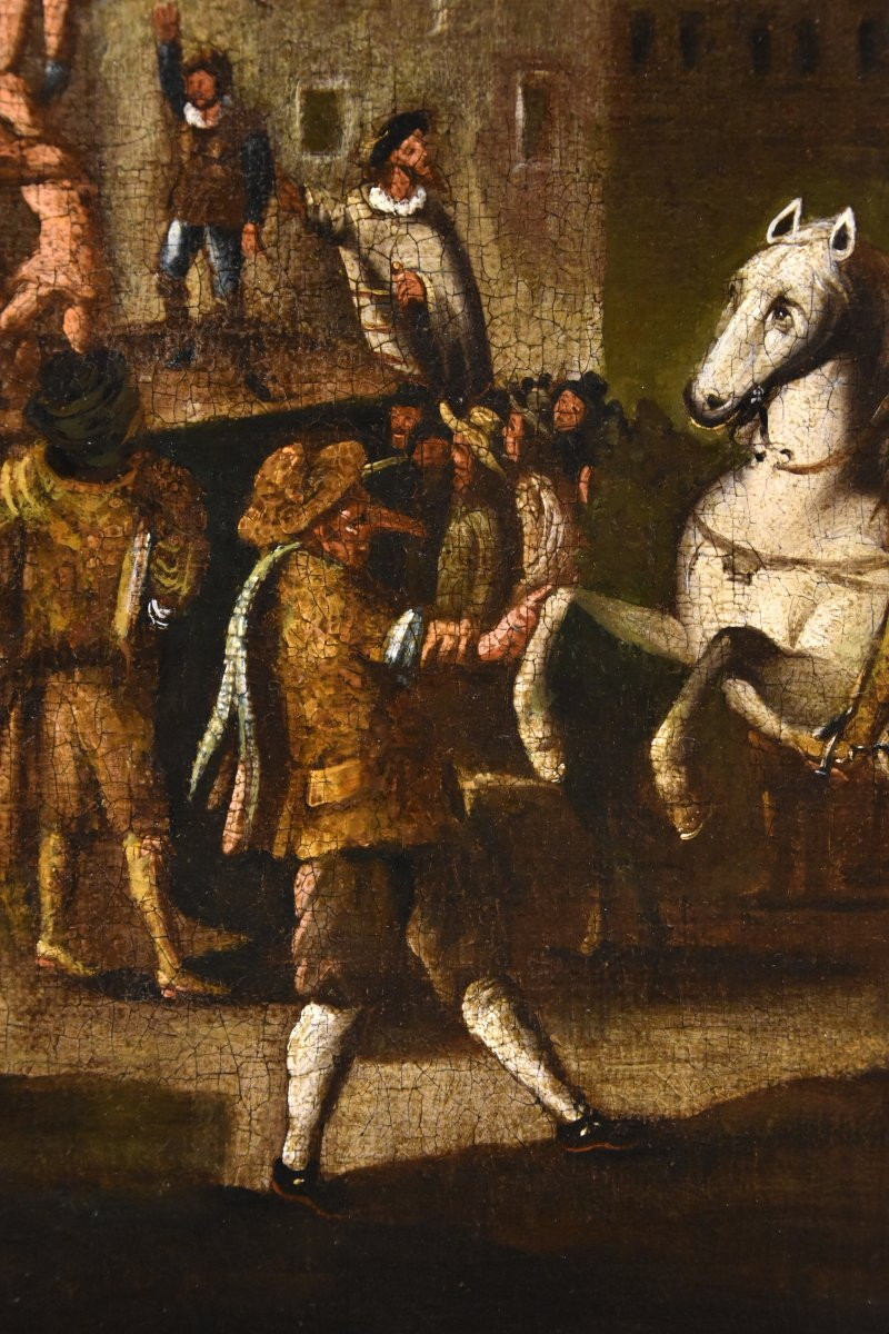 Carnaval à Rome in Piazza Navona, atelier de Michelangelo Cerquozzi (1602 - 1660)-photo-7