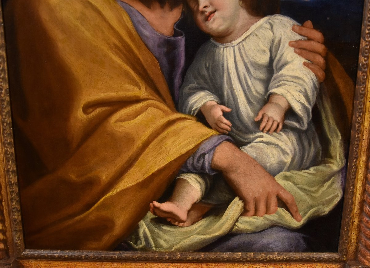 Jésus Avec Le Fils Du Client, Giovan Battista Salvi (1609 - 1685) Cercle / Suiveur-photo-5
