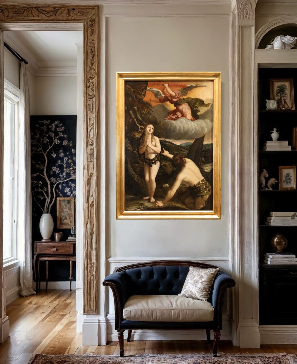 Adam And Eve Expelled From The Garden Of Eden, Abraham Bloemaert (gorinchem 1564 - Utrecht 1651-photo-4