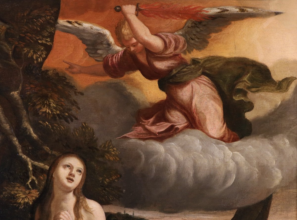 Adam And Eve Expelled From The Garden Of Eden, Abraham Bloemaert (gorinchem 1564 - Utrecht 1651-photo-2