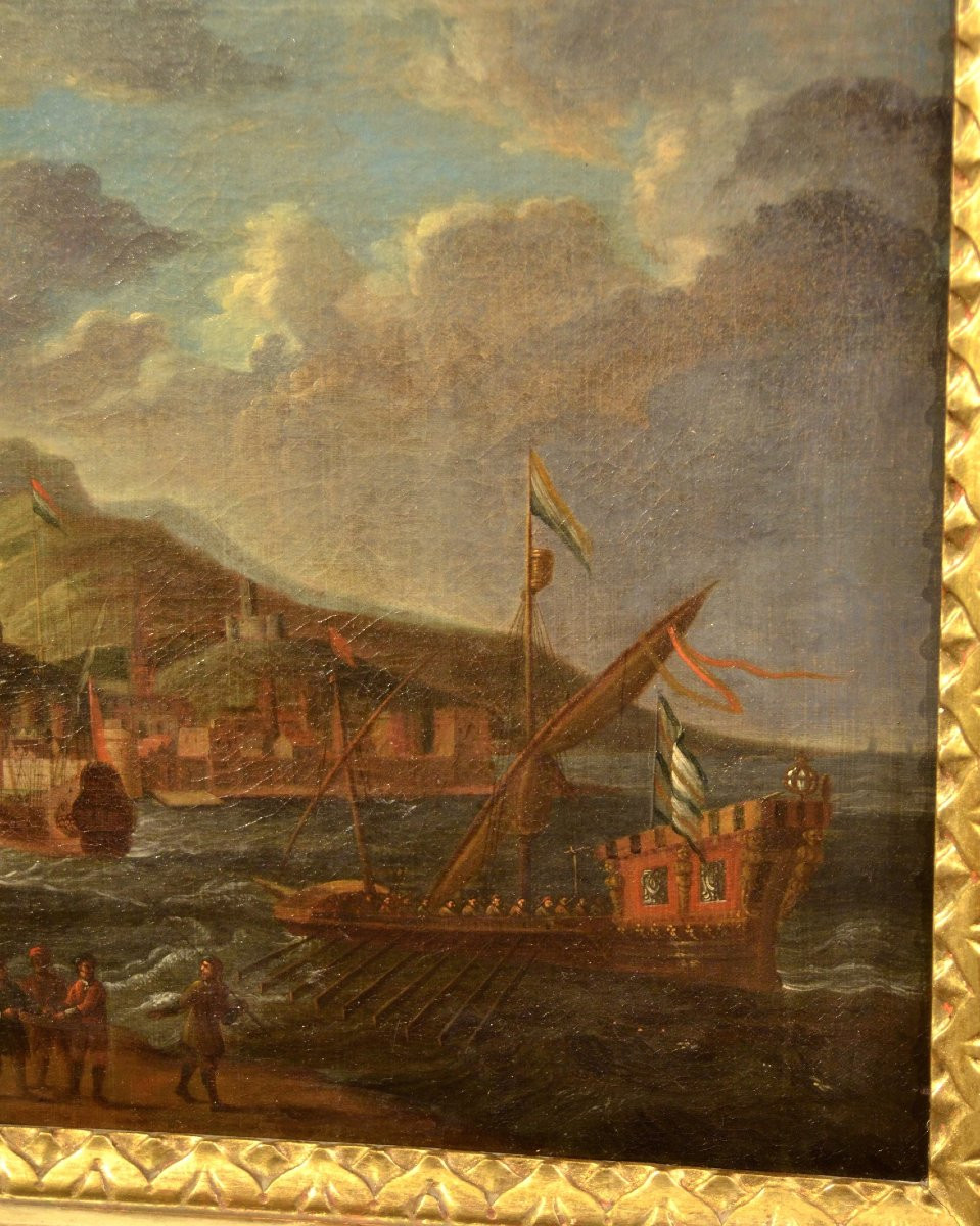 Pair Of Coastal Landscapes, Peter Van De Velde (antwerp 1634-1714) Circle Of-photo-5