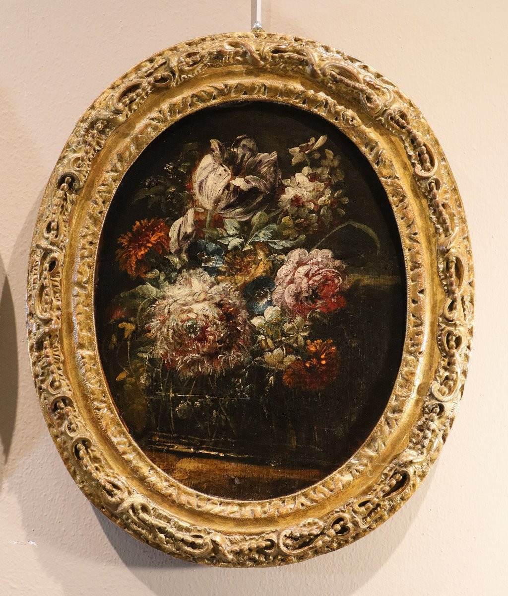 Paire de natures mortes de fleurs, Margherita Caffi (Crémone 1647 – Milan 1710) atelier de-photo-3