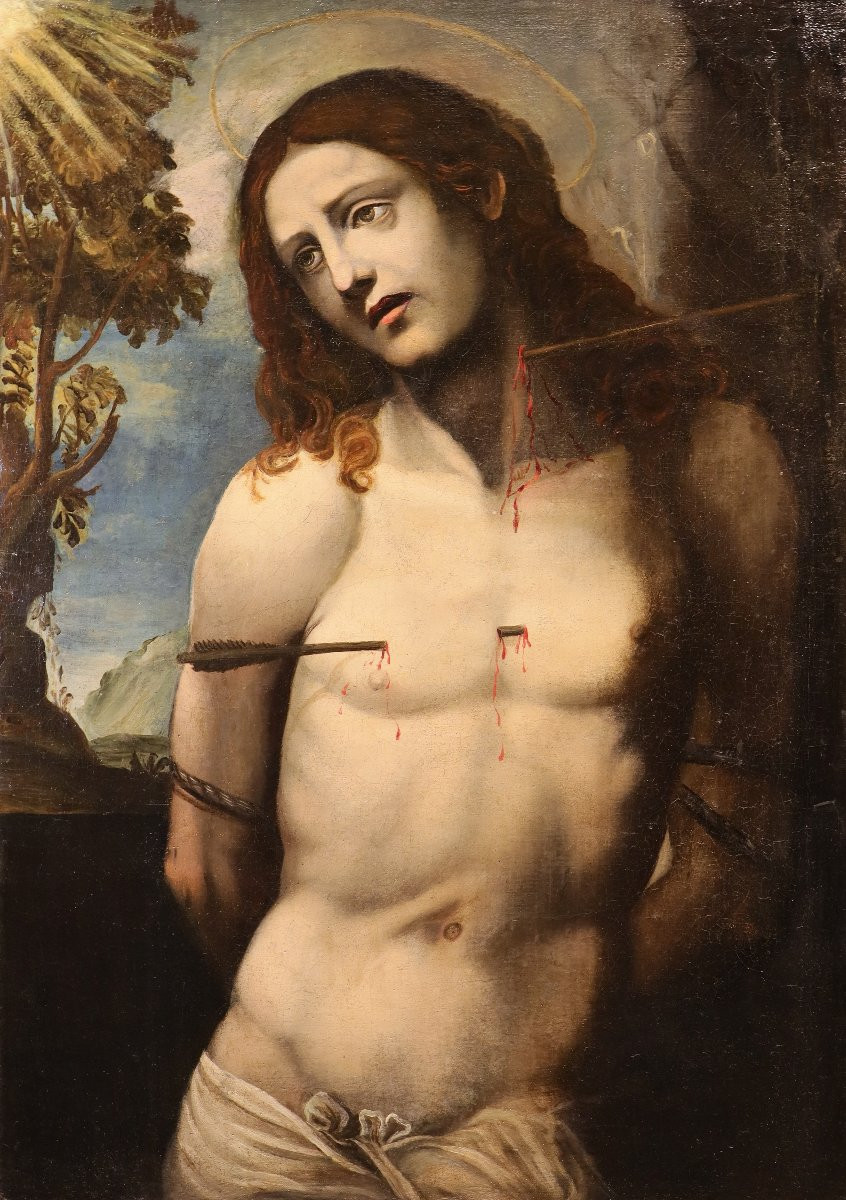 Saint Sébastien, Giovanni Antonio Bazzi, dit Sodoma (Vercelli 1477 – Sienne 1549) Suiveur de-photo-2