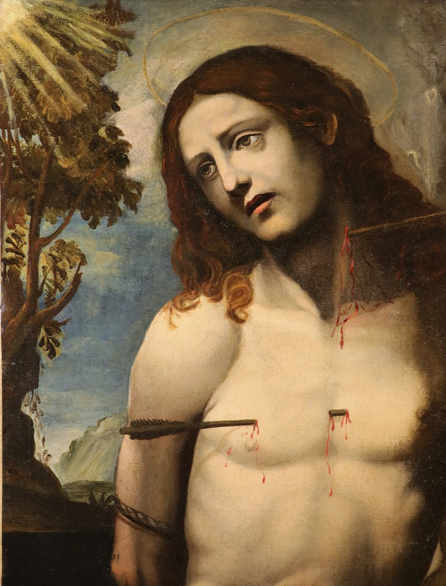 Saint Sébastien, Giovanni Antonio Bazzi, dit Sodoma (Vercelli 1477 – Sienne 1549) Suiveur de-photo-6