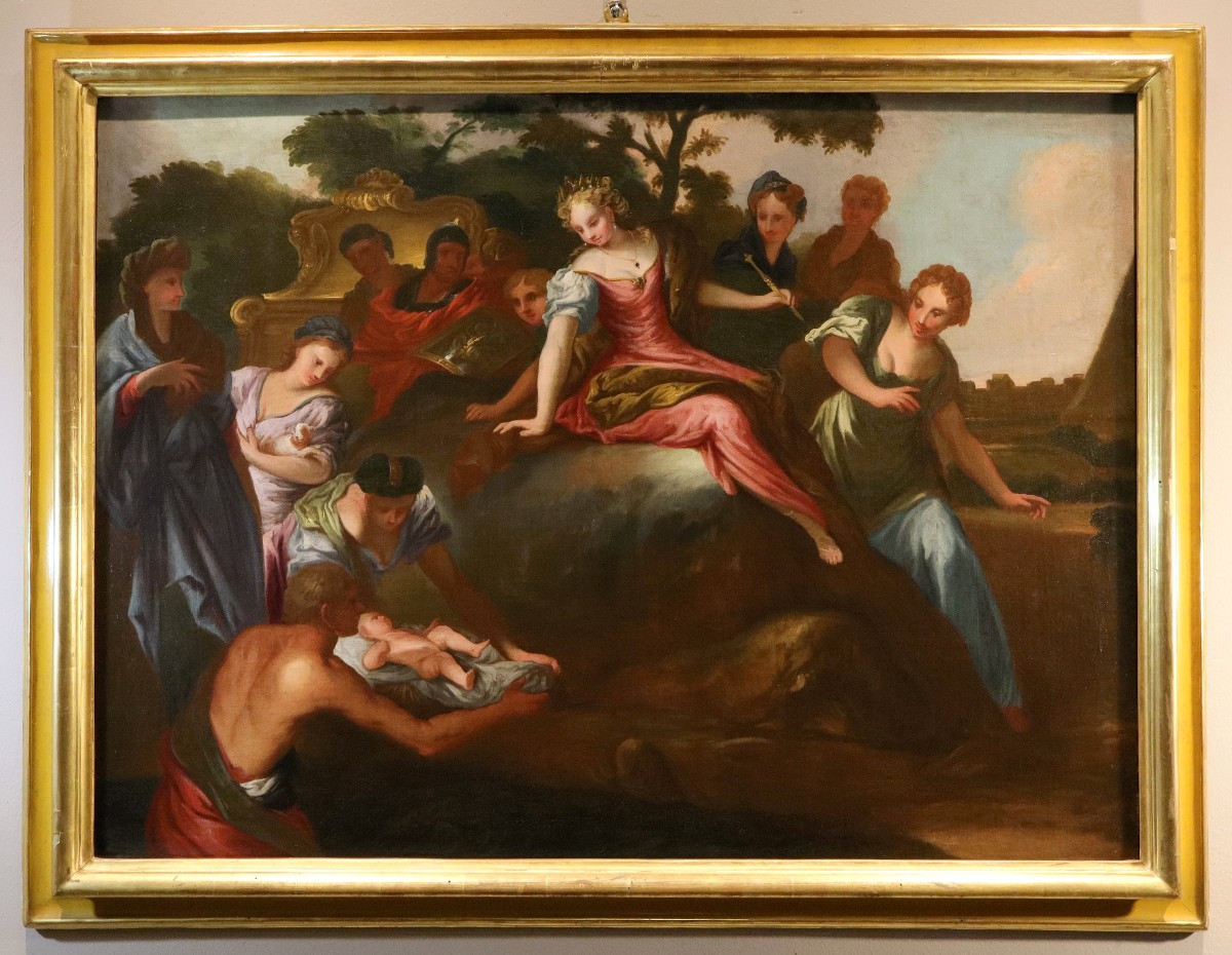 Pier Dandini (florence, 1646 – 1712), The Finding Of Moses