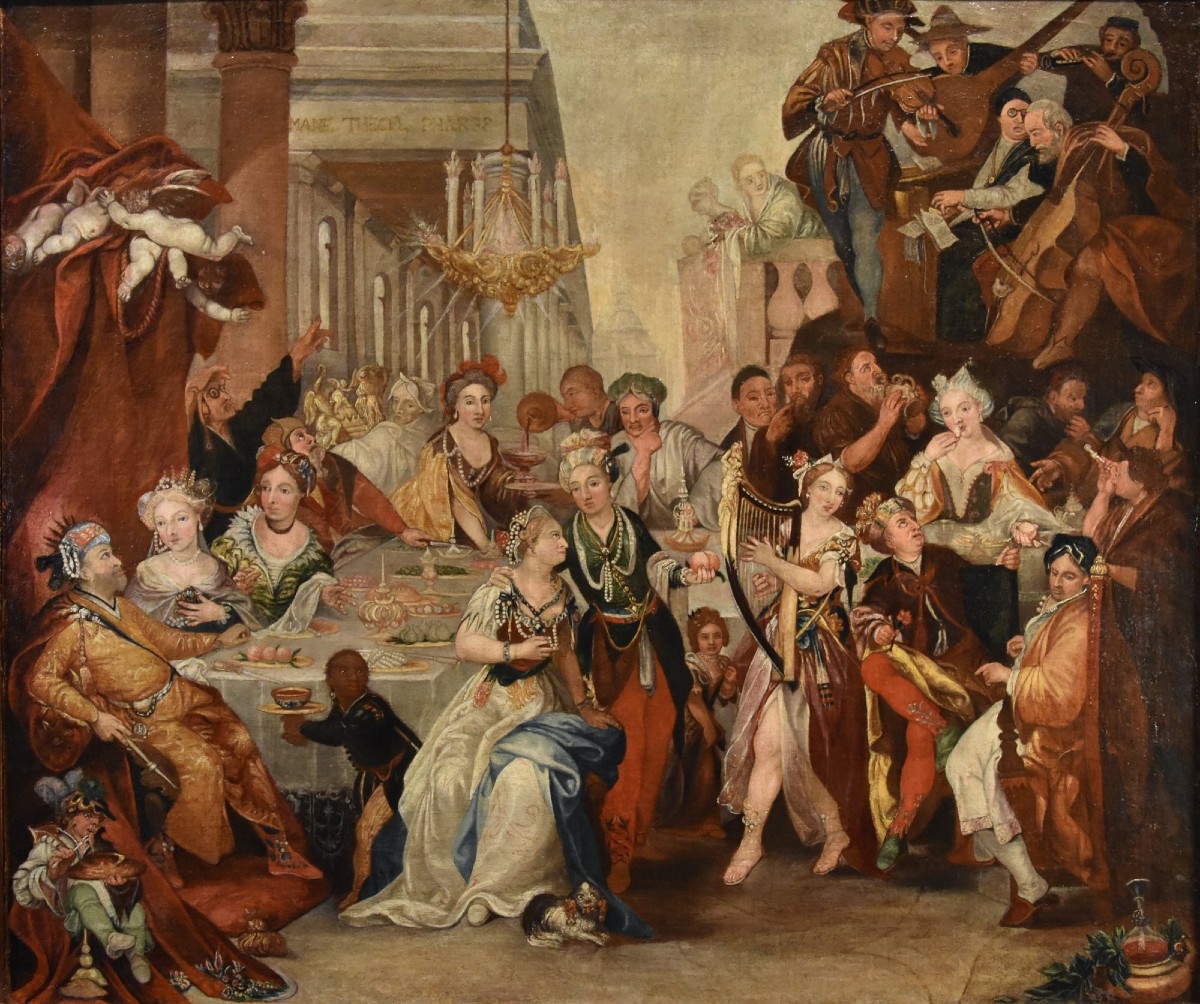 The Banquet Of Belshazzar, Frans Francken II (antwerp, 1581–1642) Workshop/circle