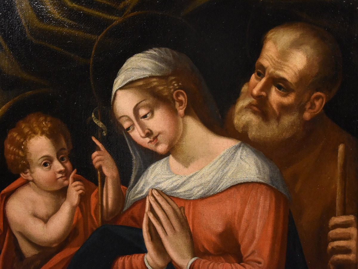 Holy Family With The Infant Saint John The Baptist, Battista Ramenghi (1521 - 1601) Circle-photo-5