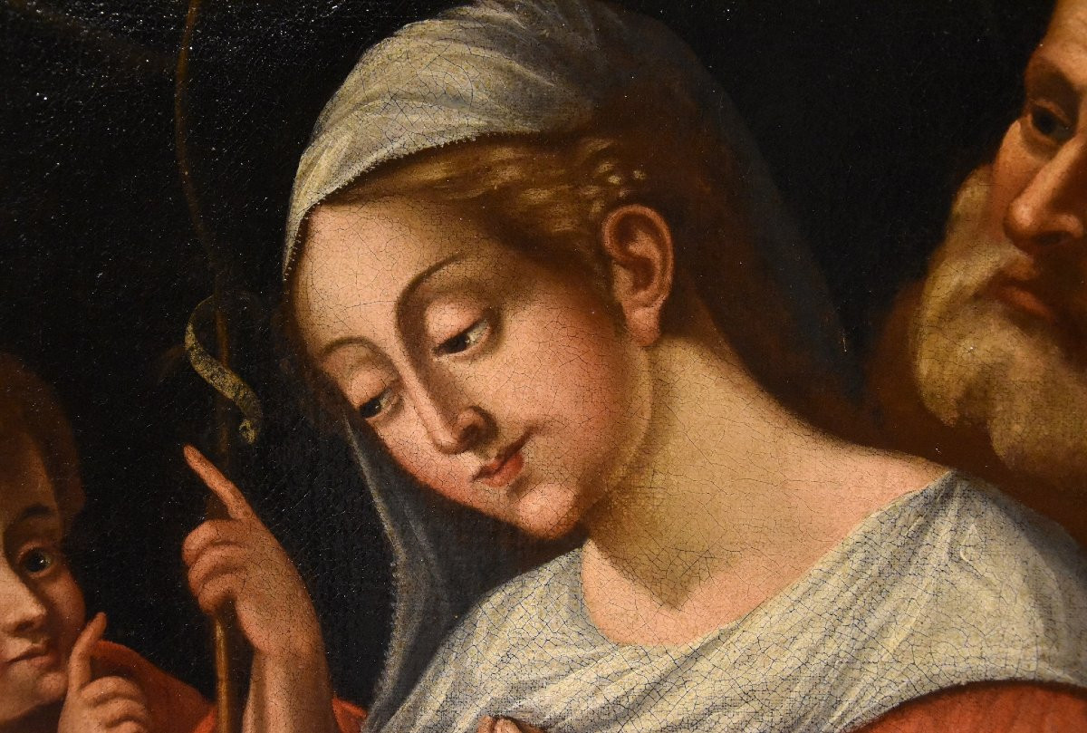 Holy Family With The Infant Saint John The Baptist, Battista Ramenghi (1521 - 1601) Circle-photo-6