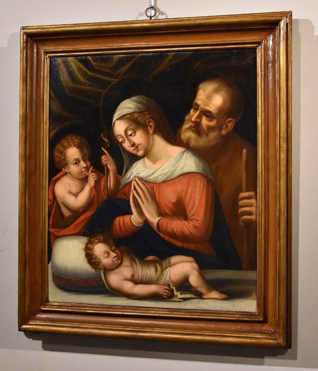 Holy Family With The Infant Saint John The Baptist, Battista Ramenghi (1521 - 1601) Circle-photo-7