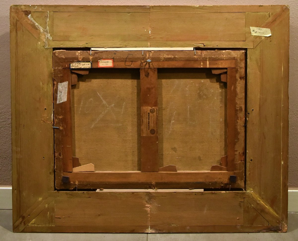 Adriaen De Gryef (leyde 1657 - Bruxelles 1722) Signé, Paysan Dans La Cour Avec Nature Morte-photo-6