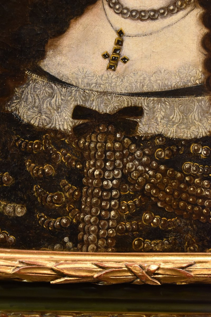 Portrait Of The Duchess Vittoria Farnese d'Este, Jan Van Gelder (antwerp 1621 – Modena 1685)-photo-4
